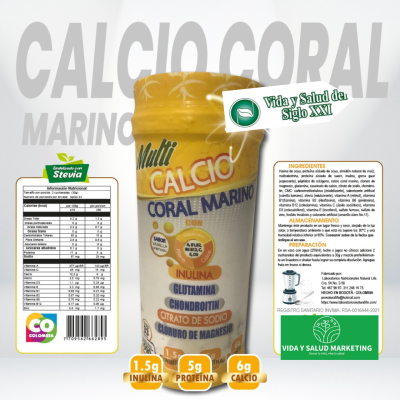 Calcio coral marino